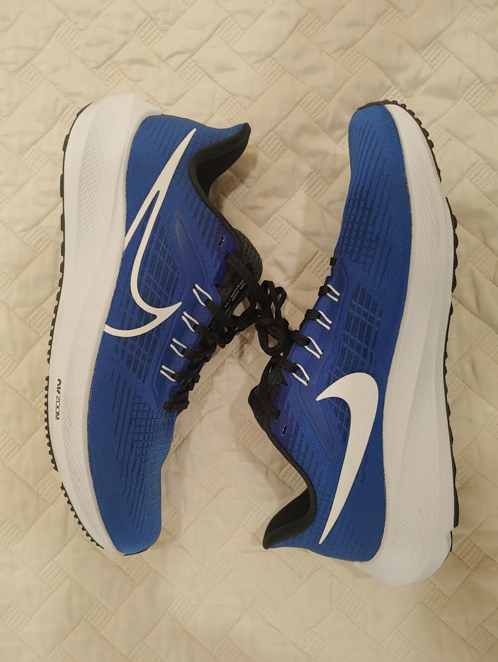 Nike Zoom Pegasus 39 Men's Size 12 Blue Running Shoes Pristine Condition - Picture 7 of 15